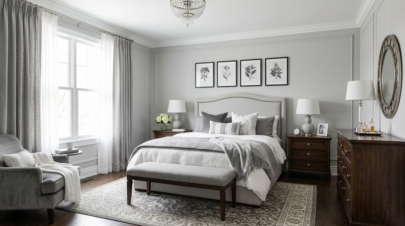 Balance the mix with one warm accent